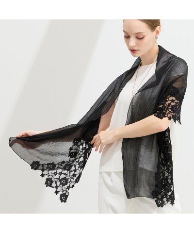 リリアンビューティ Liliane Burty シアーレースストール