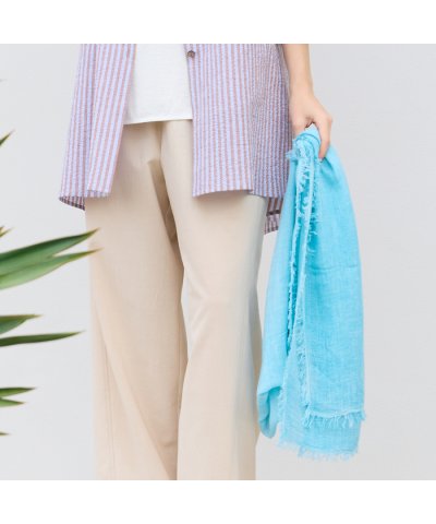 リリアンビューティ Liliane Burty イタリア製 大判無地ストール