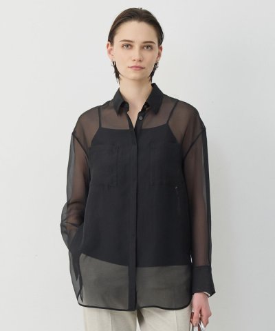 ドライシアーオーガンジー シャツ