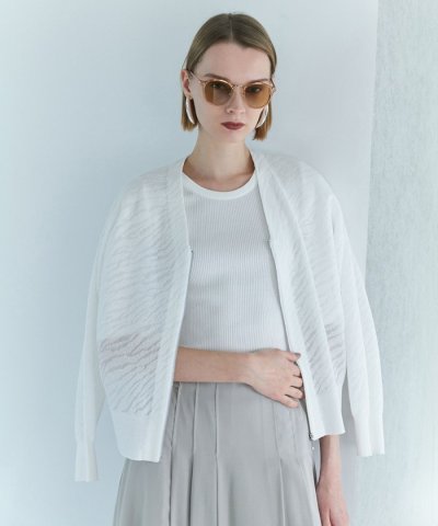 シアージャカード ニットブルゾン