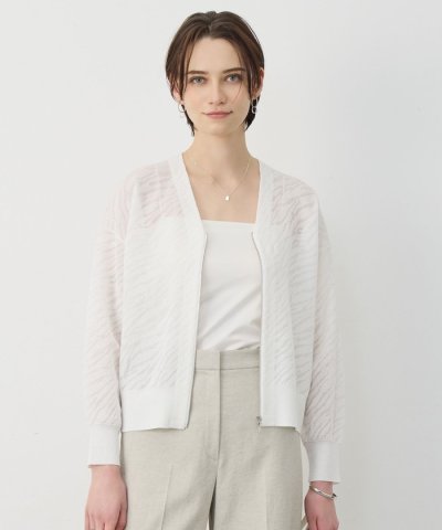 シアージャカード ニットブルゾン