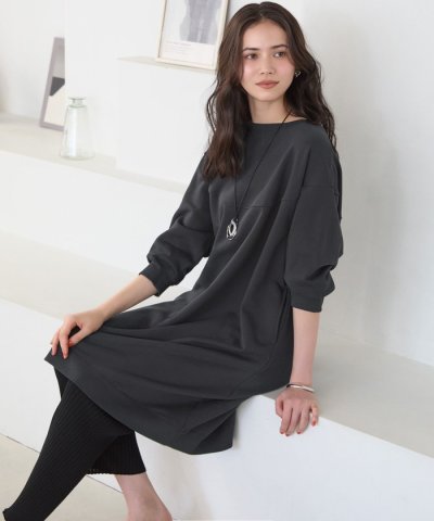 【SLOW/一部店舗限定】ハイゲージテリー デザイン ワンピース