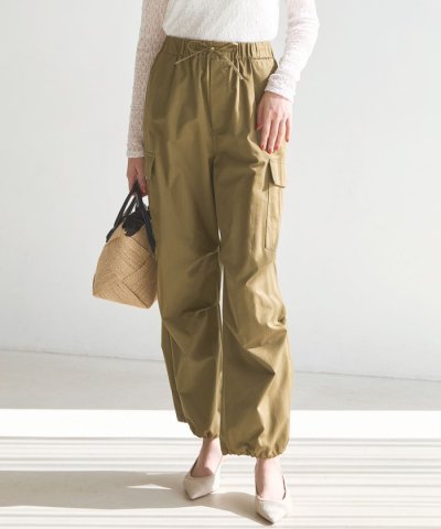 【SLOW/一部店舗限定】ハイカウントギャバ パラシュート カーゴパンツ