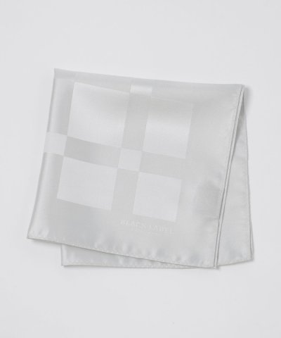 ジャカードクレストブリッジチェックチーフ