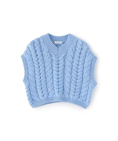 【near.nippon】ケーブルニットベスト《WEB＆EPOCA THE SH