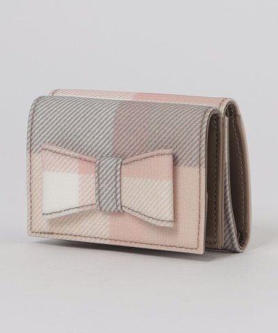 【WEB限定】クレストブリッジチェックPVCリボンミニウォレット