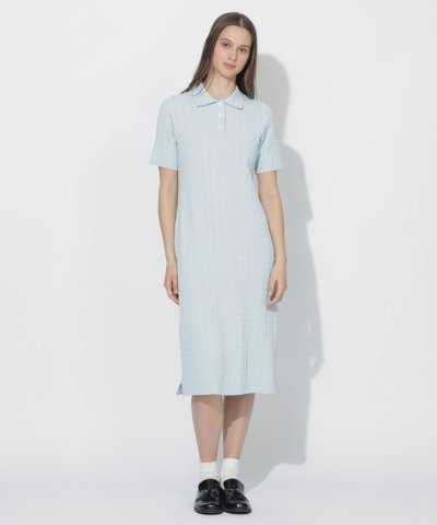 【WEB限定】ケーブルニットワンピース