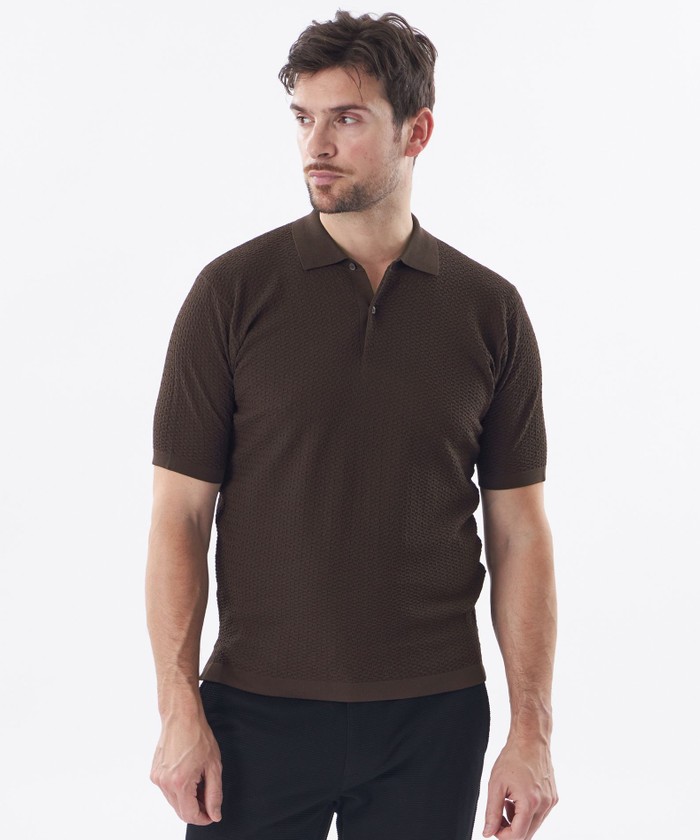 アセテートニットポロ(508753646)｜HANKYU MEN'S / 阪急メンズ