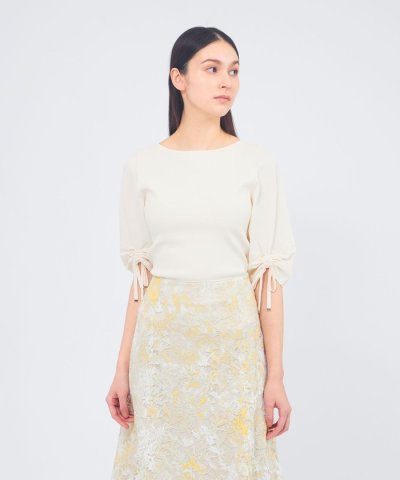 シャーリングニット プルオーバー