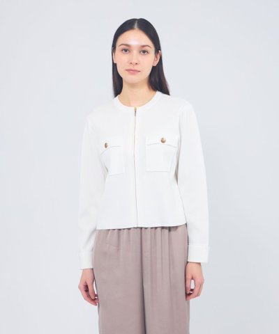 【WEB＆一部店舗限定】ジップアップニットブルゾン