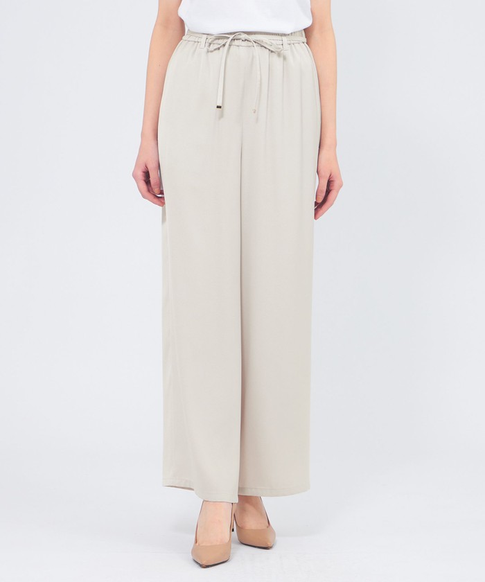 ドレープサテン ワイドパンツ(508754119)｜阪急百貨店公式通販サイト
