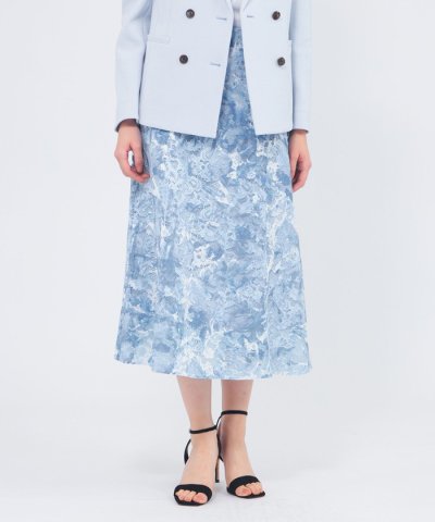 フィオーレレースプリント フレアスカート