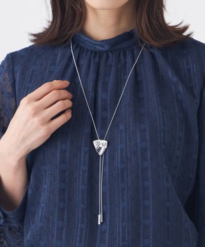 メタル幾何スライドネックレス