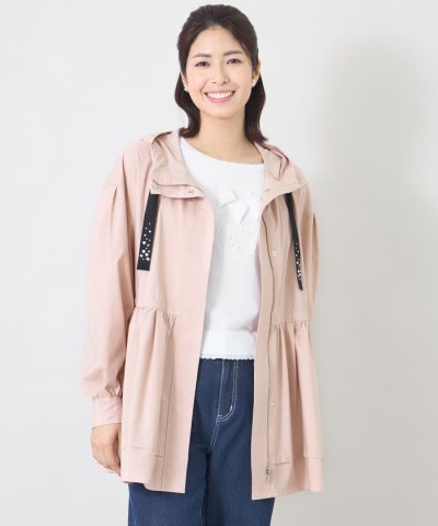 ハイカウントタフタフーデッド コート