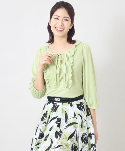 スムースフリルレース カットソー