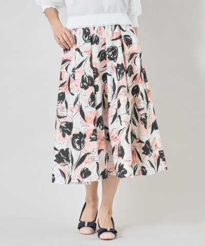 チューリップグレースプリント スカート