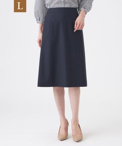 【L】【美シリーズ・セットアップ対応・ウォッシャブル】オックスストレッチスカート