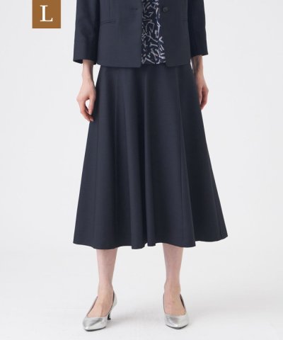 【L】【美シリーズ・セットアップ対応・ウォッシャブル】オックスストレッチフレアス