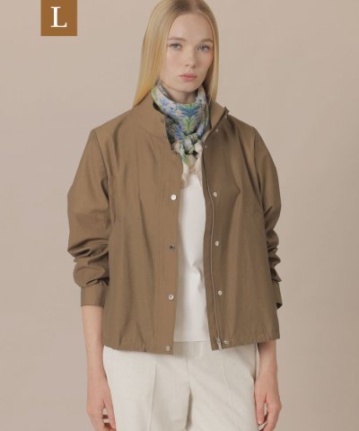 【婦人画報4月号掲載】【L】シルケットタフタショートコート