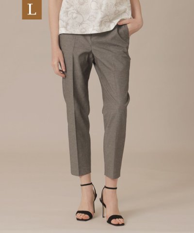 【婦人画報4月号掲載】【L】コットンリネンブレンドオックスパンツ