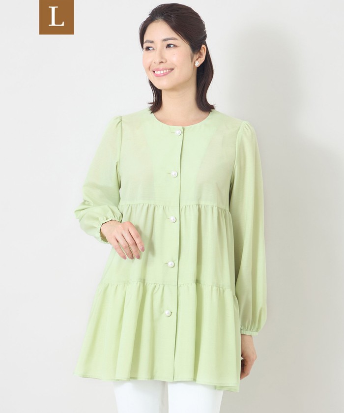 トゥービーシック　大きいサイズ　ミンクファーチュニック（2way） TO BE CHIC(Lサイズ)(トゥー ビー シック エルサイズ)｜阪急百貨店公式