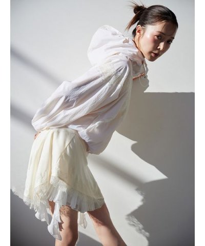 【Chacott】コラボナイロンレースブルゾン