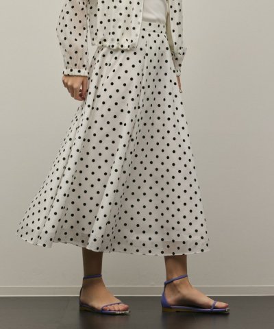 ドットフロッキータックスカート