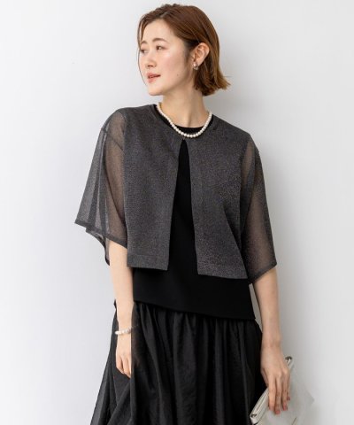 【APPLAUDIR】グロッシーニット ボレロカーディガン