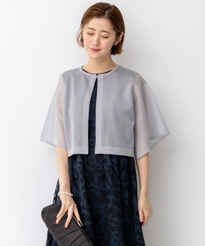 【APPLAUDIR】グロッシーニット ボレロカーディガン