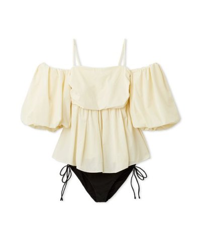 マルチウェイパフスリーブスイムウェア