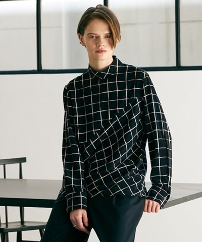 【30th ANNIVERSARY】 ウィンドウペンプリント プルオーバーブラウ