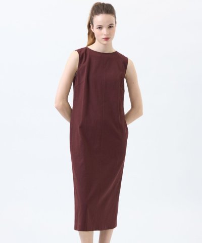 ドライオックスフォードコクーンワンピース