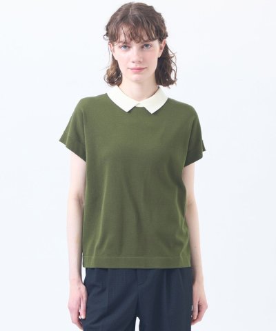 【Bicolor Knit Polo】