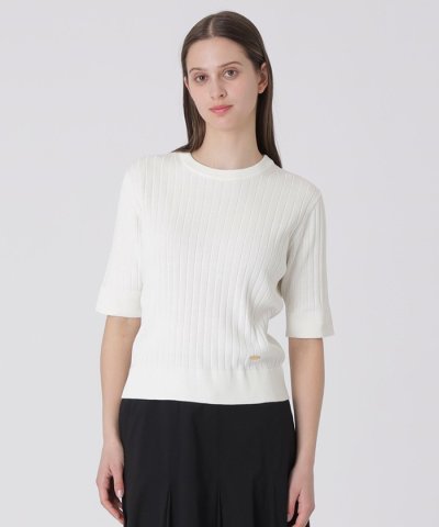 【取扱店舗限定】コットンシルクリブニットプルオーバー