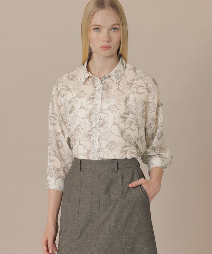 新品　MACKINTOSH LONDON マッキントッシュロンドン ブラウス セール】 ウォッシャブルウールビエラブラウス （シャツ・ブラウス