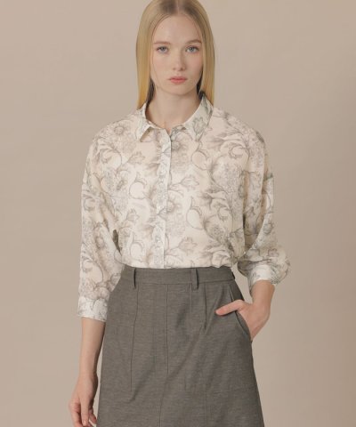【BIBURY FLOWER】エッチングバイブリーブラウス