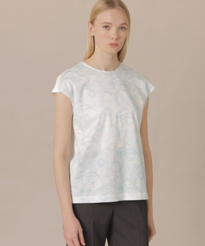 【婦人画報4月号掲載】【BIBURY FLOWER】エッチングバイブリーＴシャツ