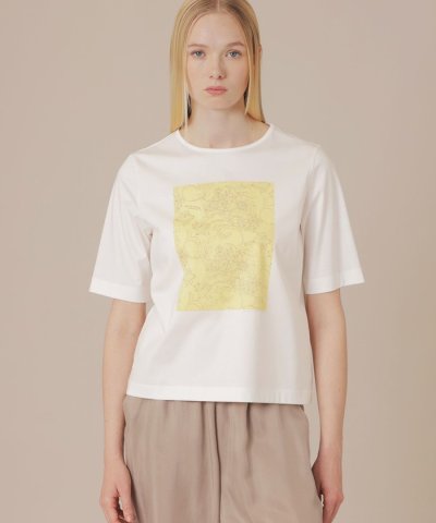 【BIBURY FLOWER】カラーバイブリーコットンTシャツ