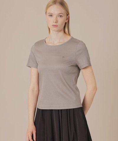 【eclat5月号掲載】シャインリブTシャツ