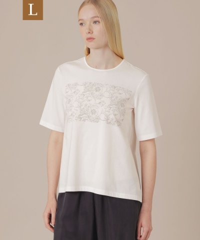 【L】【BIBURY FLOWER】ドローインググラフィックバイブリーTシャツ