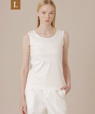 【L】【SUPER FINE LAB.】パウダーシュガーコットンタンクトップ