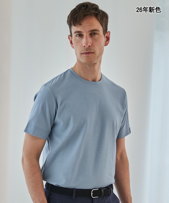 ビジネスで着用可】鹿の子ビズTシャツ(505267331)｜HANKYU MEN'S