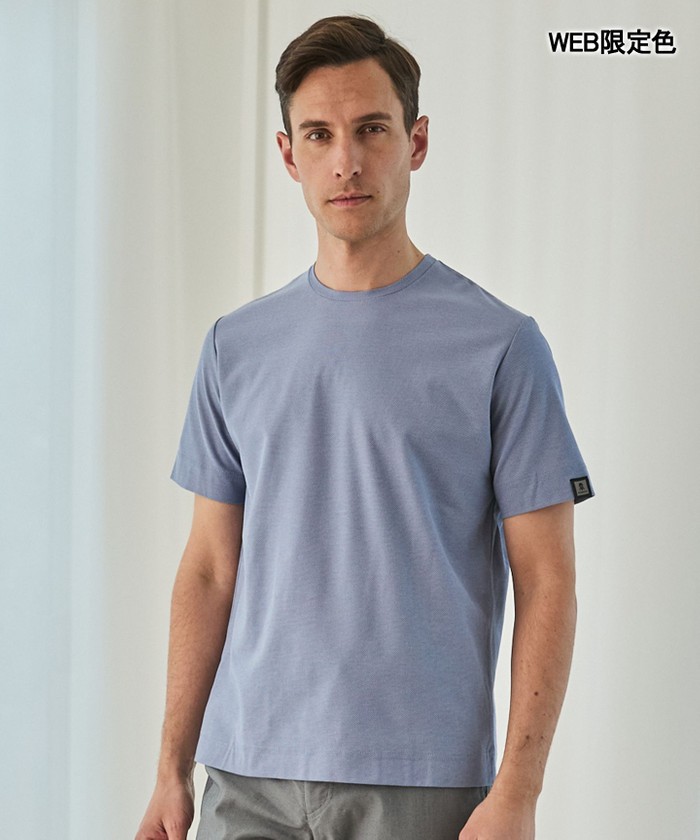 ビジネスで着用可】鹿の子ビズTシャツ(505267331)｜HANKYU MEN'S