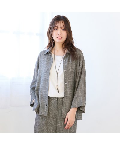 ピサーノ PISANO 【手洗いOK・セットアップ対応】カラミオーバーシャツ