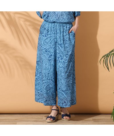 ピサーノ PISANO 【手洗いOK・セットアップ対応】ペイズリープリントイージ