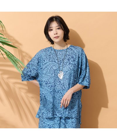 ピサーノ PISANO 【手洗いOK・セットアップ対応】ペイズリープリントカット