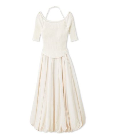 【Chacott】コラボニットバルーンワンピース