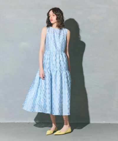 キカドットジャガードドレス