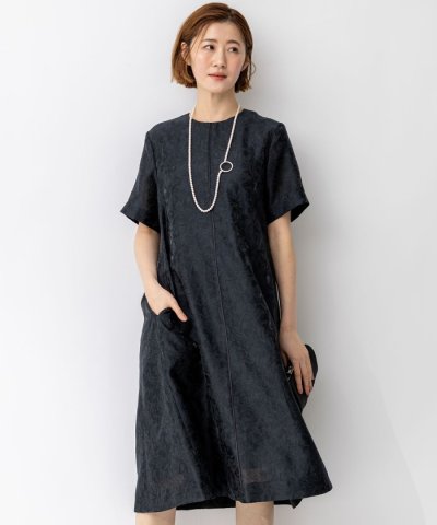 【APPLAUDIR】シアーフラワージャカード ドレス