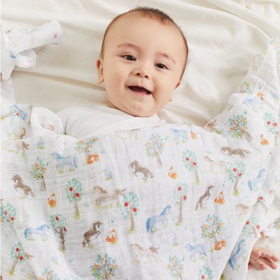 おくるみスワドル イヤーオブザホース・うま 3枚